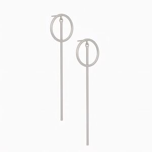 Uncommon James Silver Circle Drop Earrings
